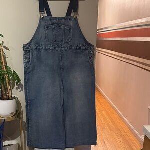 Denim Overalls with Adjustable Straps